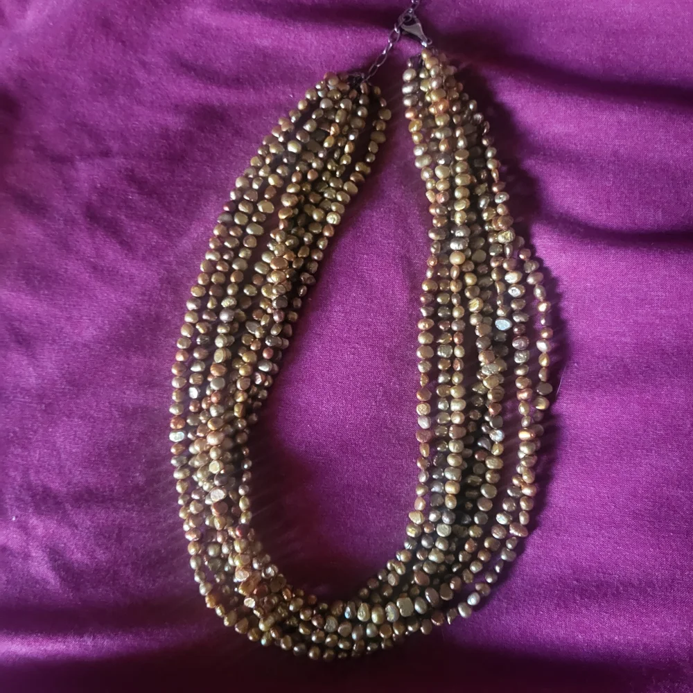 Silpada Multi-Strand Freshwater Pearl Necklace, Retired - Picture 1 of 4